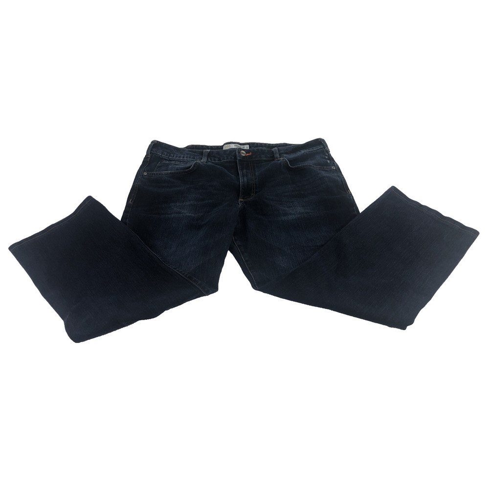 Lee Men's Jeans 40 x 30 Dark Blue Denim Straight‎ Leg Modern Series L342